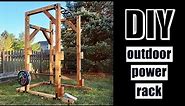 DIY Power Rack for my outdoor home gym, how to build a beefy power rack