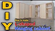 DIY How to Make L- Shaped Kitchen Hanging Cabinet | Hanging Cabinet |