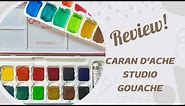 Review and How to Use the @CARANDACHEcom Studio Set of 15 Pan Gouache