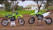 MXTV Bike Test - Kawasaki 1983 KX80 versus 2016 KX85