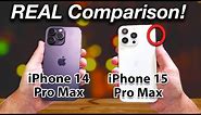 iPhone 15 Pro Max COMPARISON to iPhone 14 Pro Max - FIRST LOOK Dummy Model