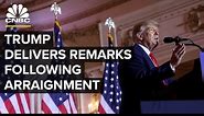 Former President Trump delivers remarks at Mar-a-Lago following arraignment — 4/4/23