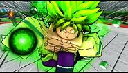 DESTROYING Using BROLY MOVESET in ROBLOX Heroes Battlegrounds