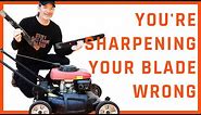 How To SHARPEN And BALANCE A Lawn Mower Blade (The Correct Way)