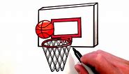 How to Draw a Basketball and Hoop