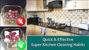 10 Best Habits For A Clean Kitchen | How To Keep Kitchen Clean And Organized | Kitchen Cleaning Tips