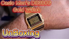 Casio Men's DB380G Gold Watch Unboxing