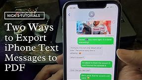 How to Export Text Messages from iPhone to PDF (Two Easy Ways)