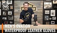 Harley-Davidson Men's Ovation Waterproof Leather Motorcycle Gloves Overview