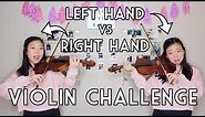 LEFT HAND vs RIGHT HAND Violin Challenge