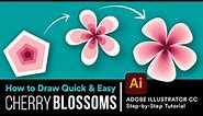 Create Simple Vector Flowers in Adobe Illustrator 🌸