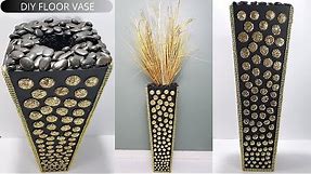 DIY Tall Floor Vase - Flower Vase DIY - How To Make Tall Floor Vase At Home