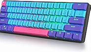 GT61 60% Mechanical Gaming Keyboard 60 Percent RGB Backlit Hot-Swappable Wireless/Wired Compact Mini Keyboard Bluetooth 5.0 Keyboard Programmable/N-Key Rollover (Gateron Red, Joker)