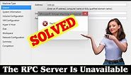 [SOLVED] The RPC Server Is Unavailable Error Problem