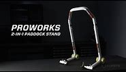 Proworks 2-in-1 Paddock Stand (Front & Rear)