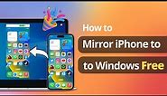 [ 4K ] How to Mirror iPhone to Windows 10 Free | LetsView Alternative