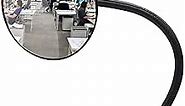 Ampper Acrylic Clip On Rear View Cubicle Mirror, Flexible Convex Security Mirror for Personal Safety Desk Rearview Monitors or Anywhere (3.75", Round)