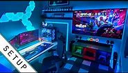 Gaming Setup / Room Tour! - 2022 - Ultimate Small Room Setup!