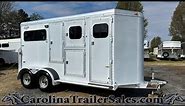 2000 Hart 2 Horse Trailer Tour | Straight Load, All Aluminum, Immaculate Shape! 🐎🐎