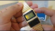 Casio DataBank Calculator Gold Watch DBC611G-1D Walkthrough