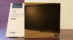Insignia 19-inch TV Unboxing And Setup