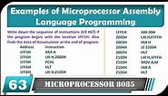 6. Examples of Microprocessor Assembly Language Programming