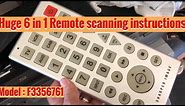 The Sharper Image Jumbo Giant Remote Instructions