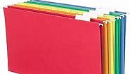 Smead Hanging File Folder with Tab, 1/5-Cut Adjustable Tab, Legal Size, Assorted Primary Colors, 25 per Box (64159) (Pack of 1)