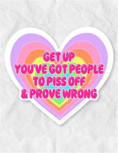 Patel Rainbow Heart Motivation Sticker - Etsy