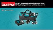 MAKITA 18V LXT® Brushless 1/2" Impact Wrench Kit (XWT08T)