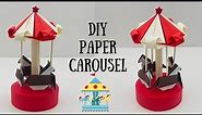 How To Make DIY 3D Paper Carousel / Paper Craft / DIY Paper Home Decor / Paper Toy Carousel