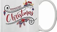 Winston & Bear Mmmmery Christmas Mug - 11oz and 15oz Funny Coffee Mugs - The Best Funny Gift for Teacher from Students and Colleagues - Coffee Mugs and Cups with Sayings