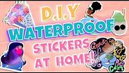 How I Make Waterproof Stickers! DIY Waterproof, Shiny Stickers at Home! How I laminate my stickers!✨