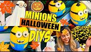 DIY Minions Halloween Decorations Pinterest Inspired Ideas | Minion Pumkins and Ghost DIYs