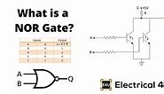 NOR Gate: What is it? (Working Principle & Circuit Diagram) | Electrical4U