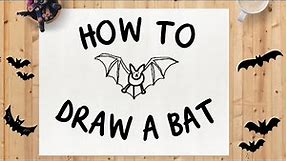 ✏️🦇 How to Draw a Bat | Simple Art Tutorial for Kids | Directed Drawing | Twinkl USA