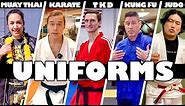 Comparing Martial Arts Styles UNIFORMS
