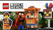 💥LEGO BrickHeadz Crash Bandicoot & Aku Aku SET IMPROVES 🔥 Speed Build 3D