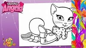 Coloring Talking Angela - Angela Coloring Book & Pages