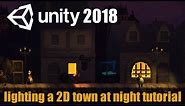 Lighting a whole Pixel Art Town at Night in Unity - Tutorial, Part 1: Lots of Streetlights