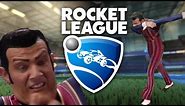 Rocket League but every time I score there's a meme