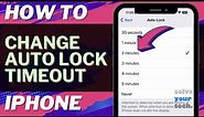 iOS 17: How to Adjust Auto Lock Screen Timeout on iPhone