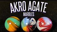 Akro Agate Marbles collection and identification