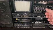Vintage YORX boombox Personal Stereo Cassette Player PT-1500 TV