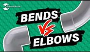 The differences between bend and elbow fittings...