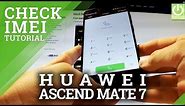 How to Check IMEI on HUAWEI Ascend Mate 7 - Read IMEI Number in HUAWEI