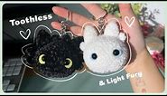 Crochet Toothless & Light Fury Tutorial ♡ Cute Couple / Bff Keychain