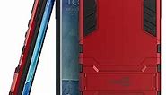 Galaxy J7 V Case, Galaxy J7 2017 Case, Galaxy J7 Sky Pro Case, Galaxy J7 Perx Case, CoverON [Shadow Armor Series] Hybrid Kickstand Cover for Samsung Galaxy J7 Perx / J7 Sky Pro / J7 2017 / J7V - Red