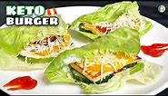 Keto Burger Recipe - Veg Paneer Keto Burger | Quick and Easy low carb Keto recipe - Sattvik Kitchen
