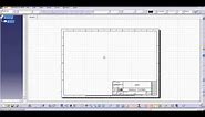 Initial Setting for drafting I Sheet Background I Title Block in CATIA Explained